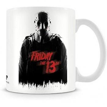 Friday The 13th Jarra Logo nuevo Oficial Blanco