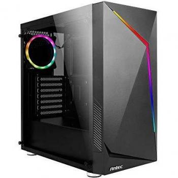 Antec NX300 Gaming Semitorre Negra con Cristal Templado y ARGB
