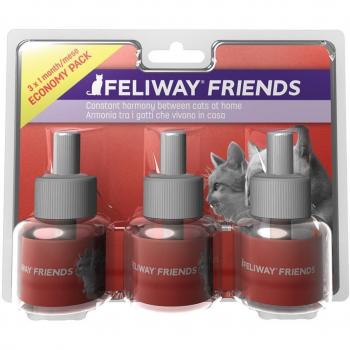 Feliway Friends Recambio 48 ml - Solución anticonflictos para gatos - Pack triple