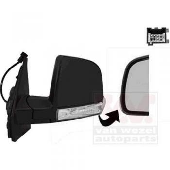 Espejo retrovisor exterior manual izquierdo Van Wezel 1638803 para Fiat Doblo II (2010-2015)