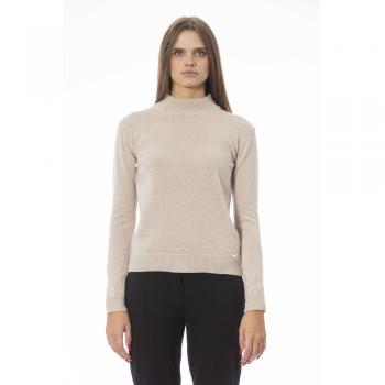 Baldinini Trend Beige Fabric Sweater - M