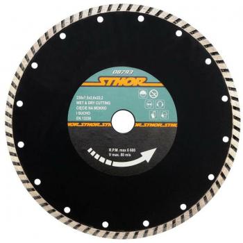 Disco de corte turbo diamante 230mm para amoladora angular Sthor 08793