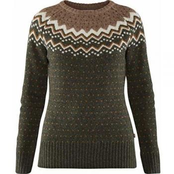 Jersey de Lana Fjällräven Övik Knit Mujer Verde Profundo XL