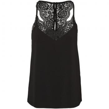 Vero Moda Women's Black Lace Cami Tank Top