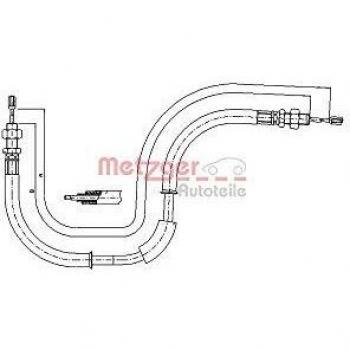 Cable de freno de mano METZGER 17.6105