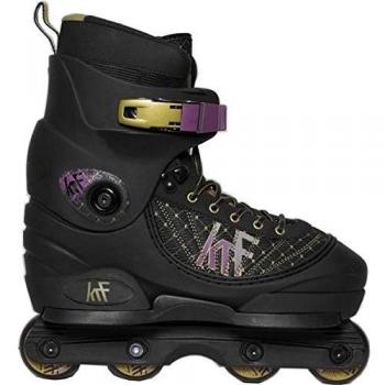 KRF Línea Agressive Agress-PRET Patines, Unisex, Negro/Morado, EU 38