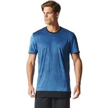 adidas Rose Ashes Tee - Camiseta de manga corta para hombre, color azul, talla S