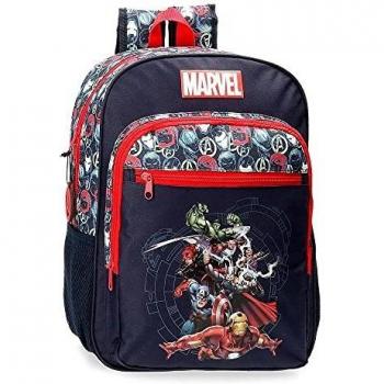 Marvel Los Vengadores Avengers Team Mochila Adaptable Azul 30x38x12 cms Poliéster 13,68L