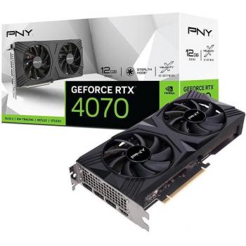 PNY GeForce RTX 4070 SUPER 12GB GDDR6X Verto Doble ventilador overclockeado