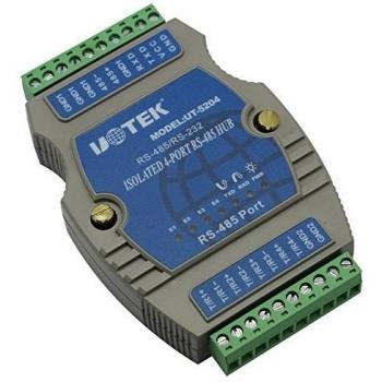 UTEK UT-5204 4port RS485 Guide Rail Type Intelligent Hub