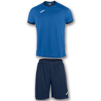 Joma Academy Set Equipacion M/Corta, Niños, Royal Marino, 6XS-5XS