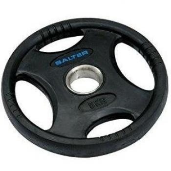 Salter D-273 - Discos de caucho, color negro, diámetro 50 mm, peso 5 kg