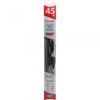 Escobilla Limpiaparabrisas Individual Fast 45 cm - 18'', Para Escobillas Tradicionales y Curvas, Máxima Aderencia y Resistencia