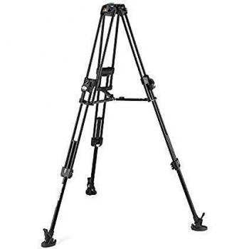 Trípode de vídeo en aluminio Manfrotto Fast 645 con pata doble para semi esfera 100/75