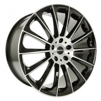 Llanta de aleación GMP Stellar 9x22 5x112 ET25 66.6 Black Diamond