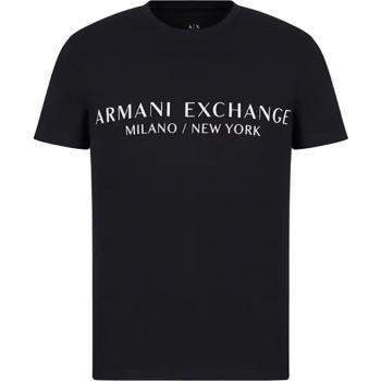 ARMANI EXCHANGE Camiseta Manga Corta Regular Fit para Hombre Azul Marino 8NZT72 Z8H4Z