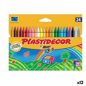 Plastidecor Multicolour Crayons (12 Units)