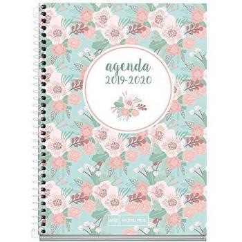 Miquelrius - Agenda Escolar 19/20 Semana Vista Floral Castellano