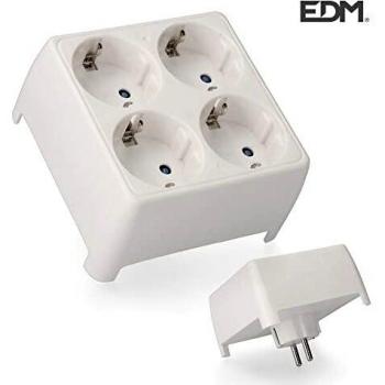 MULTIPLICADOR CUADRUPLE T/TL 16A 2.400W EDM