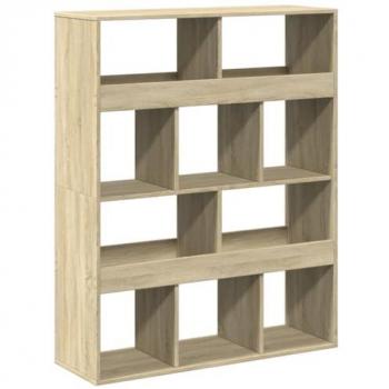 Estantería de madera de ingeniería roble Sonoma 100x33x125,5 cm