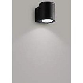 Aplique de Pared Exterior Moderna Quarondo 1 Luz Grafito Metálico con Vidrio GU10