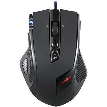 Perixx MX-2000ll Ratón Laser Gaming - Avago 5600DPI ADNS-9500 Laser Sensor - 8 Botones programables - Omron Micro Switches