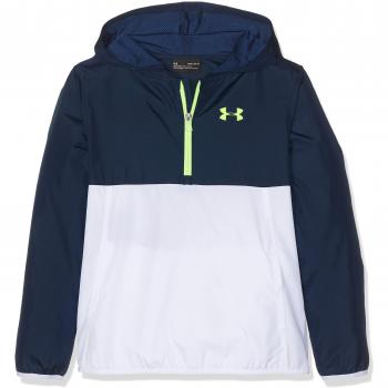 Under Armour Packable 1/2 Zip Jacket Parte Superior del Calentamiento, Niños, Azul