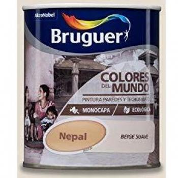 Bruguer Colores del Mundo Pintura para paredes monocapa Nepal Beige Suave 750 ml
