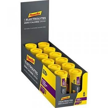 PowerBar 5 Electrolytes sin Cafeína 12 tubos x 10 tabletas - Sabor - Grosellas