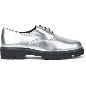 Zapatos de Mujer EL CABALLO ZAPATO MOCASIN PLATA METAL