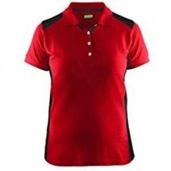 Polo de Mujer Blaklader Rojo/Negro Talla XS