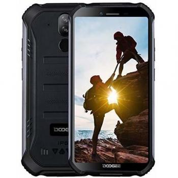 DOOGEE S40 Telefonos Moviles Libres 4G Antigolpes IP68/IP69K Impermeable 3GB+32GB 4650mAh, Android 9.0 Movil Todoterreno Dual SIM 5.5'', Cámara 8MP+5MP, NFC Huella Dactilar Desbloqueo Facial - Negro