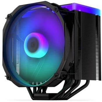 Refrigerador de CPU Endorfy Fortis 5 ARGB Black con ventilador de 140 mm y iluminación LED ARGB