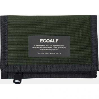 Cartera Bakualf verde oliva de materiales reciclados Ecoalf