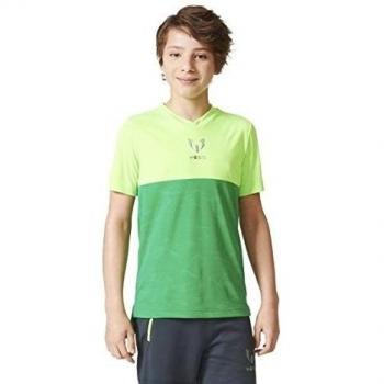 adidas Yb Mq Aop Tee - Camiseta de manga corta para niño, color verde, talla 152
