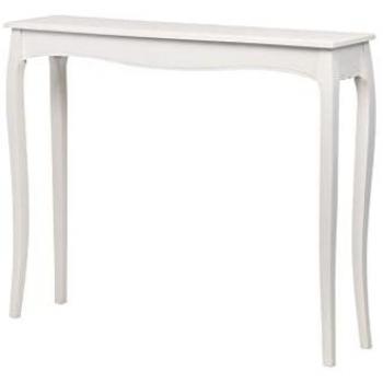 Consola Blanca de Paulownia 110x25x80 cm - Mesa de Entrada Decorativa con Almacenamiento Adicional