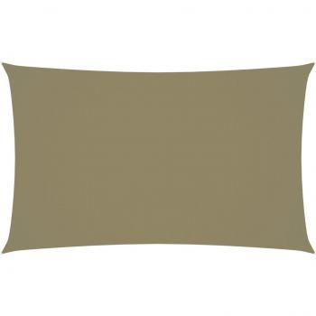 Toldo de vela rectangular Oxford beige 3x6 m