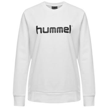 Hummel Women's Cotton Logo Sweatshirt Regular Fit White