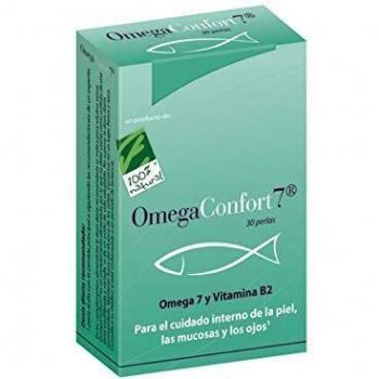100% Natural OmegaConfort7 Omega 7 y Vitamina A. Blister 30 cápsulas