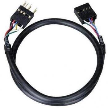Cable de Extensión Interna de Audio HD Akasa 40 cm Negro