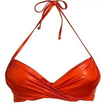 Blugirl Regg.Imbottito Incrociato, Bikini Top para Mujer, Coral, 44