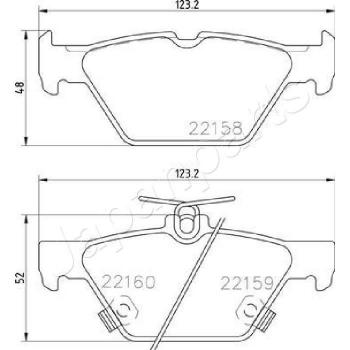 Pastillas de freno JAPANPARTS PP-706AF