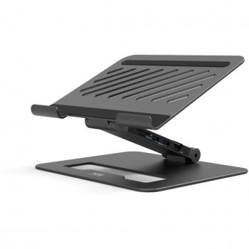 Estación de acoplamiento USB-C 2 en 1 con soporte para ordenador portátil Port Designs 901108DOCK-EU