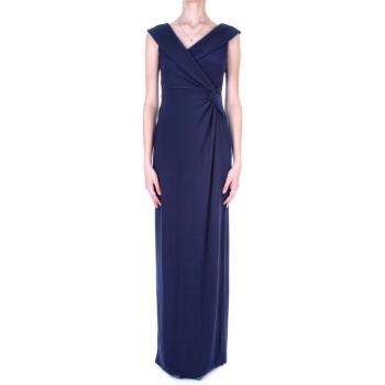 Vestido largo LEONIDAS para mujer con detalles de encaje y escote pronunciado