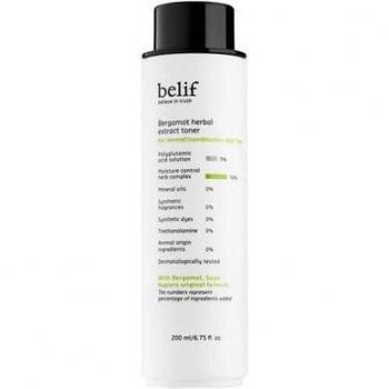 Belif Bergamot Herbal Extract Toner 200ml - Cosmetics, Hydrating, Soothing, Alcohol-free, Suitable for all skin types