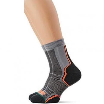1000 Mile Calcetines para correr Trail para hombre, Hombre, Calcetines para correr, 2265GL, gris y naranja, L