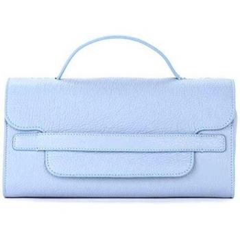 Zanellato Bolso Nina Daily S de piel celeste martillada