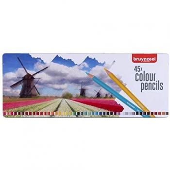 Lápices de colores Bruynzeel de 45 colores en caja metálica