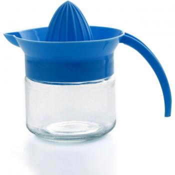 Quid 7539048 - Exprimidor Manual 30Cl Azul Beris Quid , Color Transparente Y Azul , 17x11x13 cm