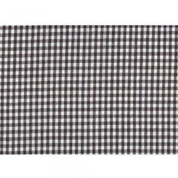 Welt der Kissen - Funda para cojín de lactancia o almohada para dormir de lado, diseño de cuadros, algodón, negro, 140 x 40